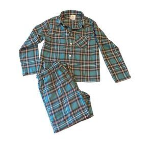 Lands End & Draper James Kids Plaid Pajama Set Size 8
